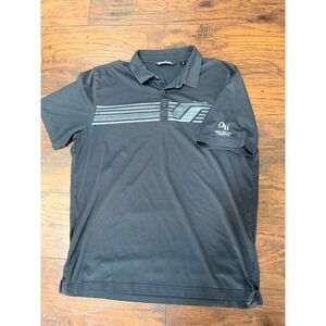 Mens Travis Mathew Golf Polo Short Sleeve Shirt  Black Quail Hollow CC - XL